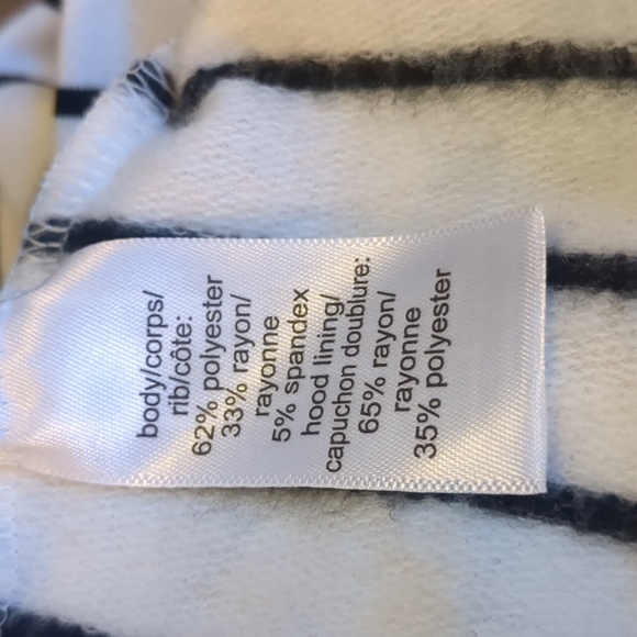 NWT Maurices Striped Hoodie With Hunter Plaid Contrast - Picture 6 of 10